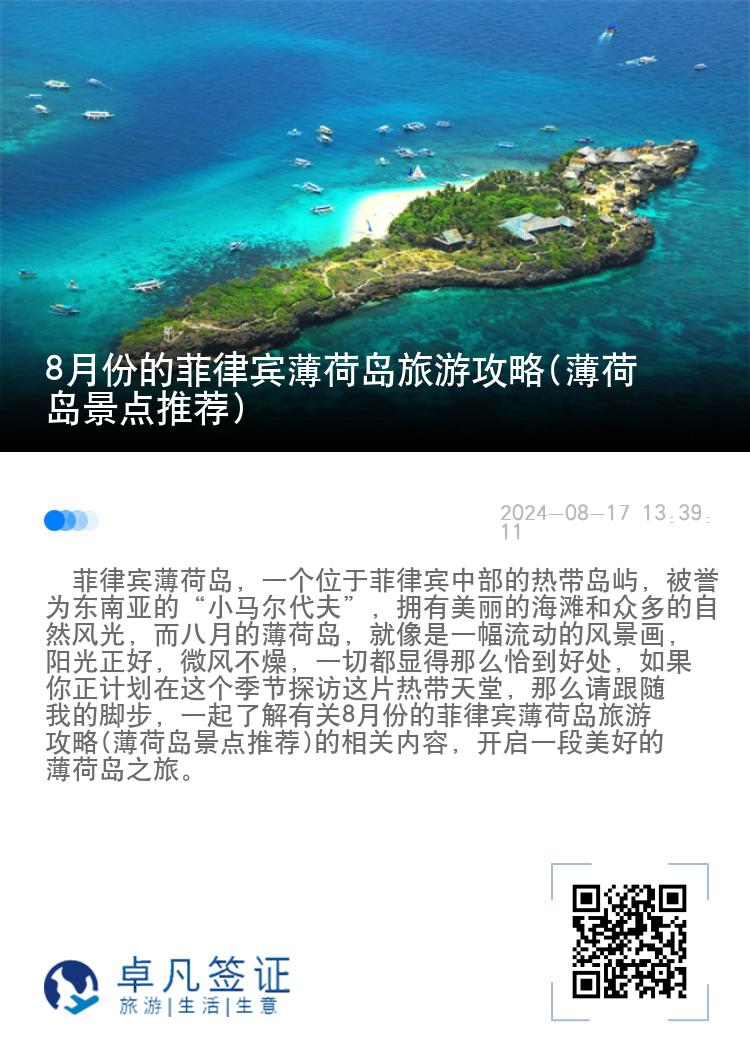 8月份的菲律宾薄荷岛旅游攻略(薄荷岛景点推荐)