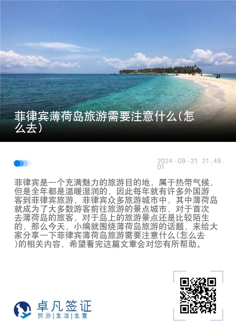 菲律宾薄荷岛旅游需要注意什么(怎么去)