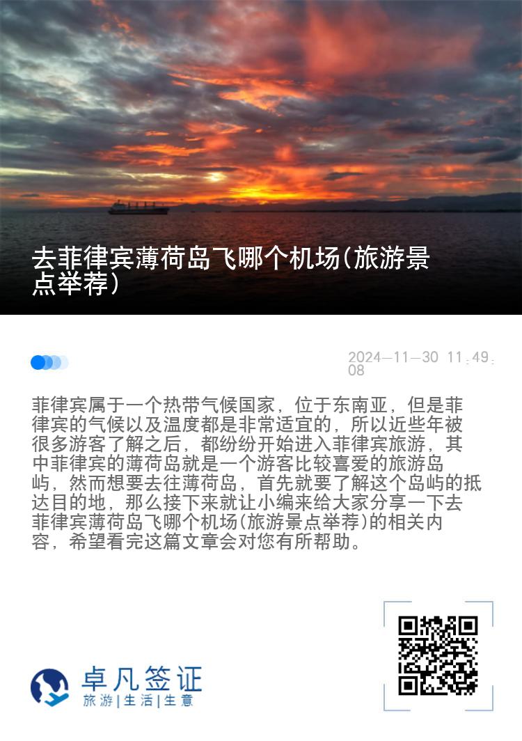 去菲律宾薄荷岛飞哪个机场(旅游景点举荐)