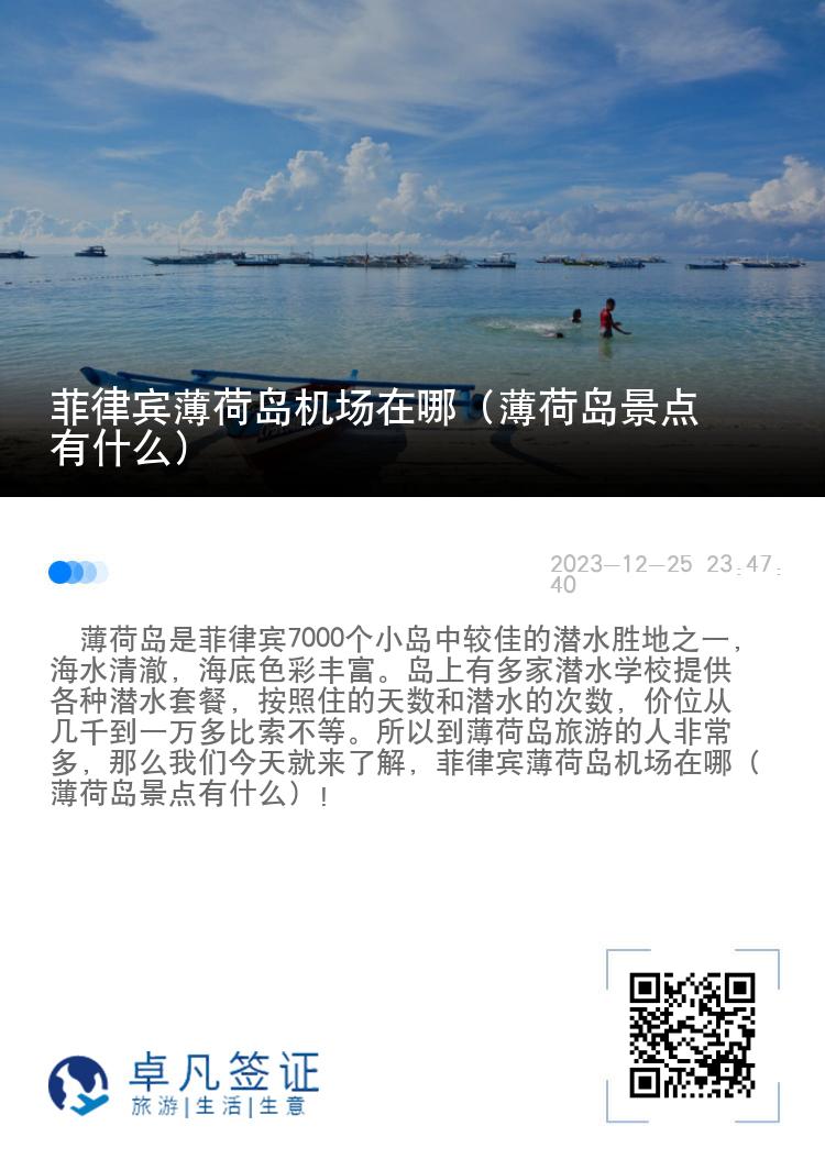 菲律宾薄荷岛机场在哪（薄荷岛景点有什么）